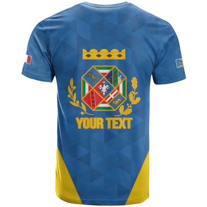 Personalized Italy Lazio T-Shirt Inspiration Flags Style Graphic Tee