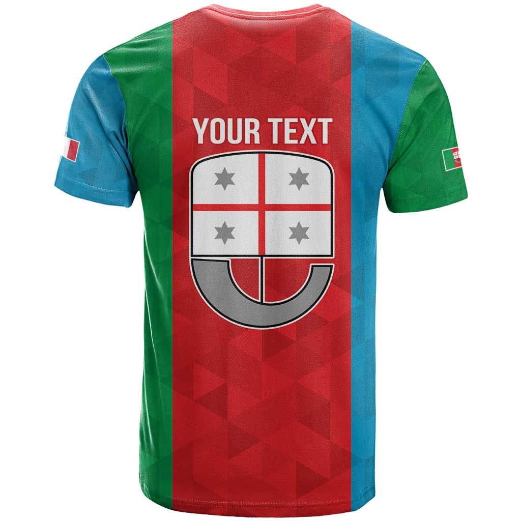 Personalized Italy Liguria T-Shirt Inspiration Flags Style Graphic Tee