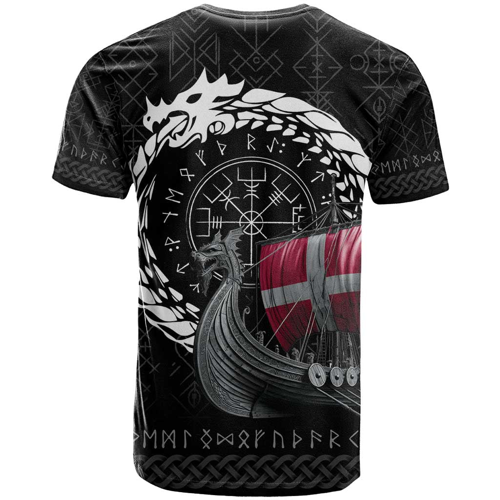 Denmark Viking Drakkar T-Shirt Viking Blood Graphic Tee