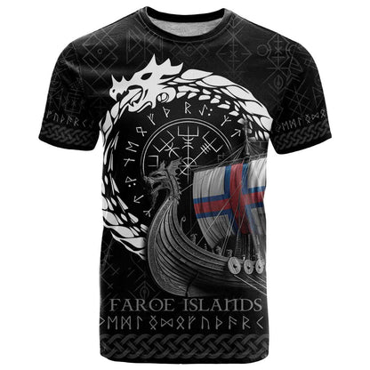 Faroe Islands Viking Drakkar T-Shirt Viking Blood Graphic Tee