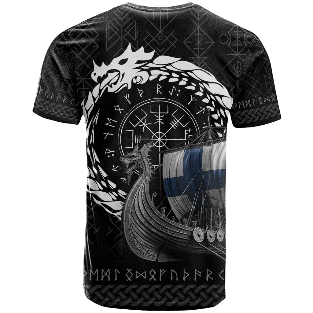 Finland Viking Drakkar T-Shirt Viking Blood Graphic Tee