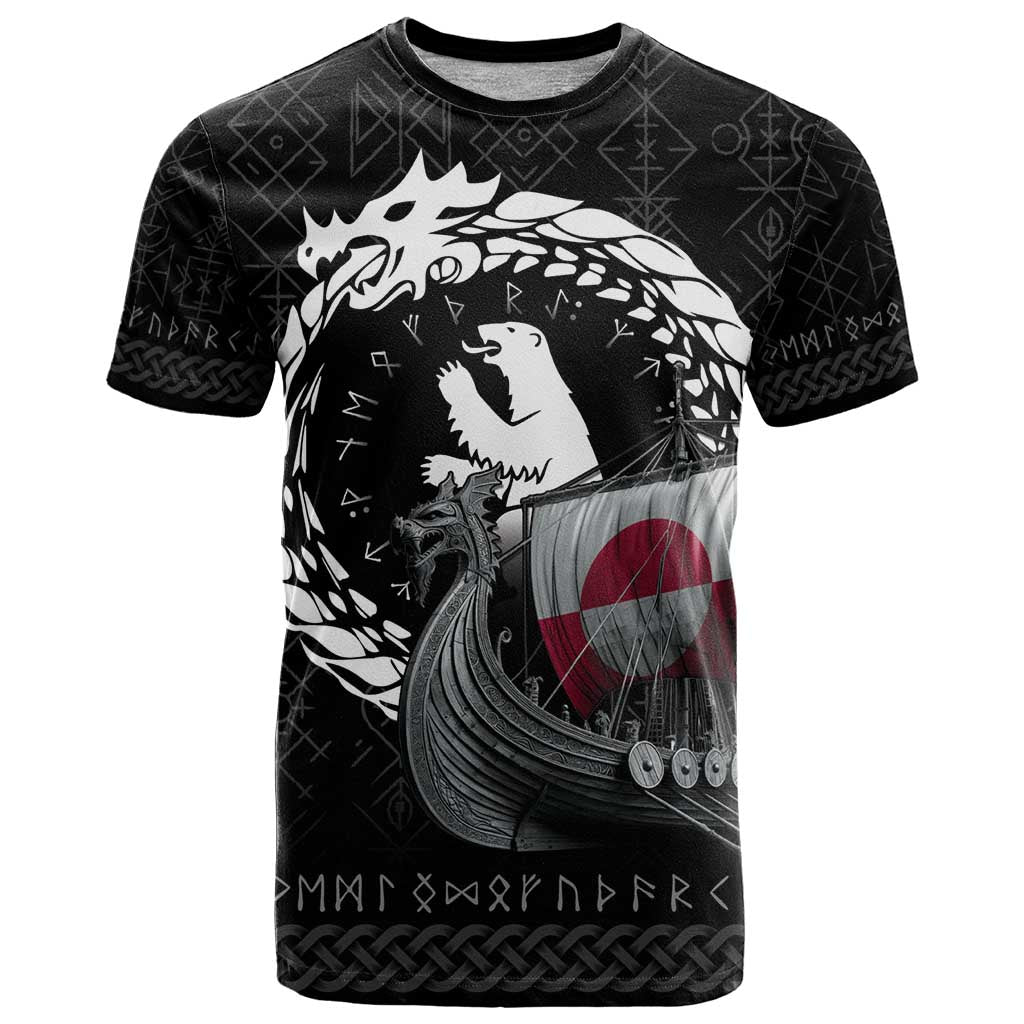Greenland Viking Drakkar T-Shirt Viking Blood Graphic Tee