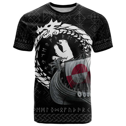 Greenland Viking Drakkar T-Shirt Viking Blood Graphic Tee