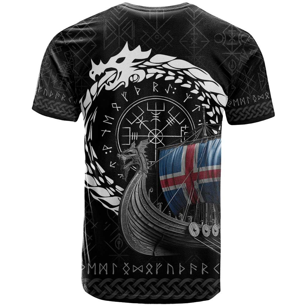 Iceland Viking Drakkar T-Shirt Viking Blood Graphic Tee