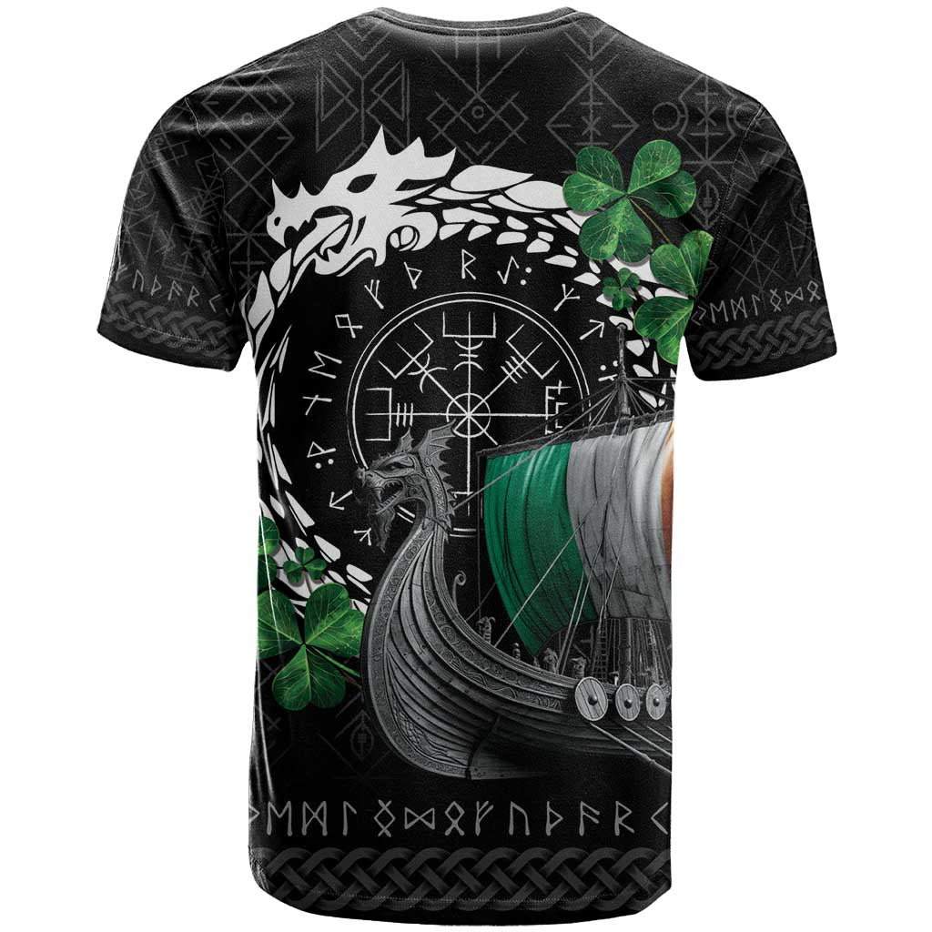 Ireland Viking Drakkar T-Shirt Viking Blood Graphic Tee