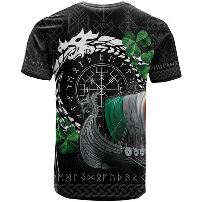 Ireland Viking Drakkar T-Shirt Viking Blood Graphic Tee