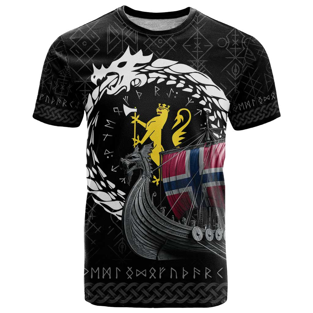 Norway Viking Drakkar T-Shirt Viking Blood Graphic Tee