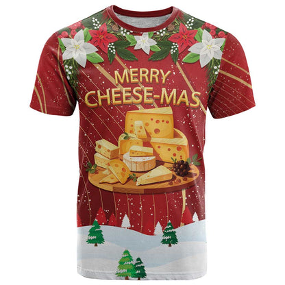 Merry Cheesemas T-Shirt Switzerland Frohe Weihnachten Graphic Tee