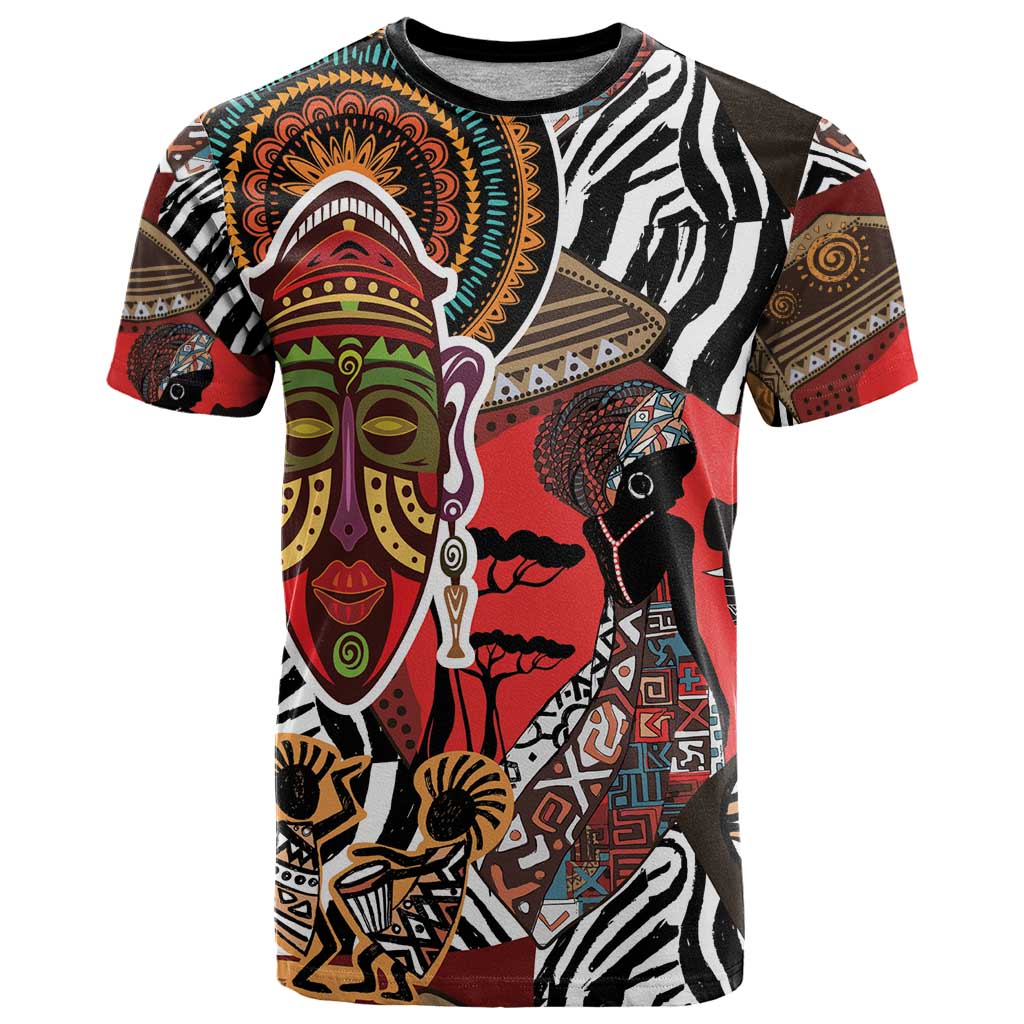 Beautiful African Women Ethnic Motifs T-Shirt Graphic Tee