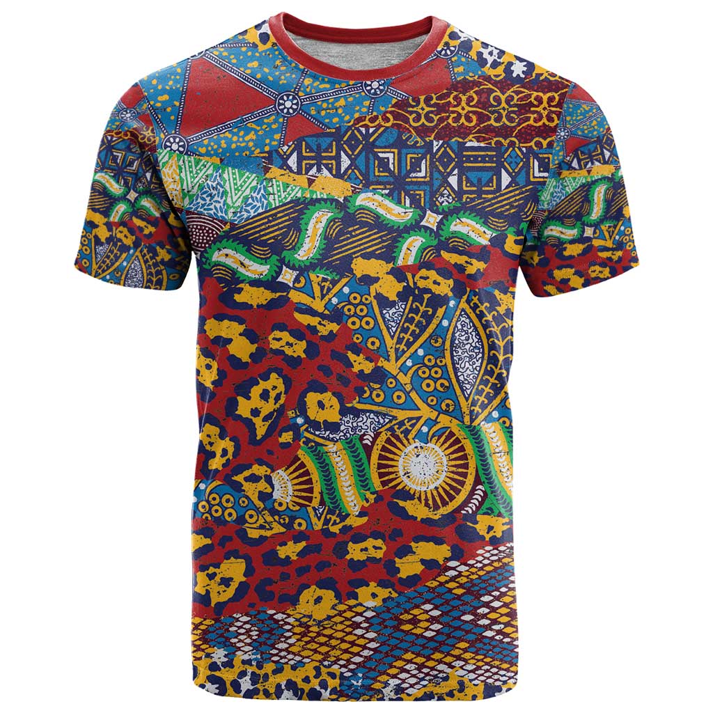 Traditional African Animal Skins Pattern T-Shirt Graphic Tee