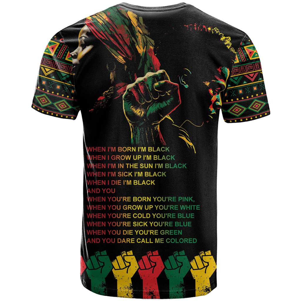 When I'm Born I'm Black T-Shirt Black History Black Month Graphic Tee