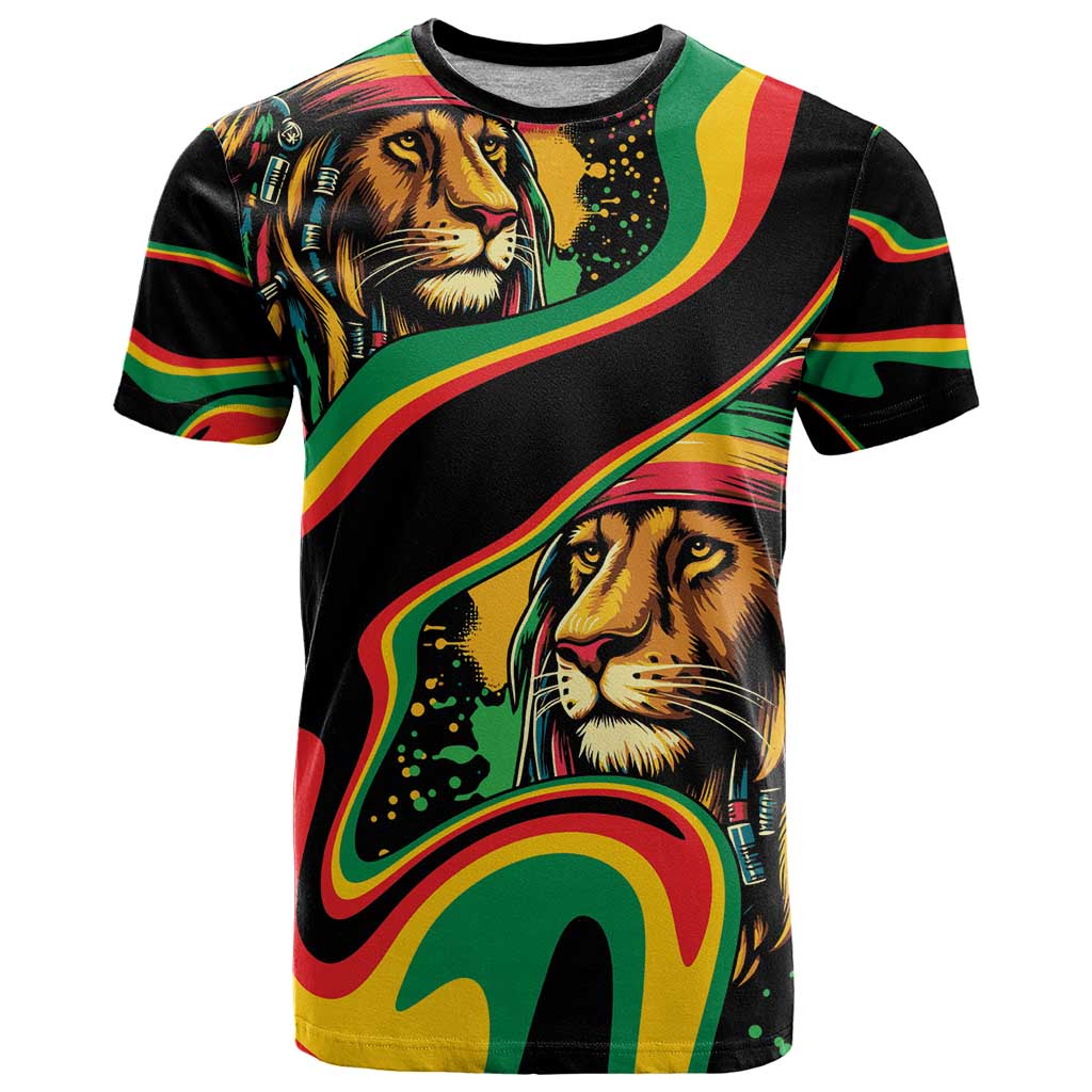 Rastafarian Lion Proud of Jamaica T-Shirt Reggae My Soul Graphic Tee