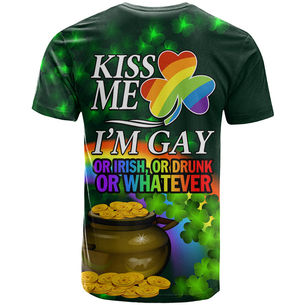 Kiss Me I'm Gay St Patricks Day T-Shirt Graphic Tee