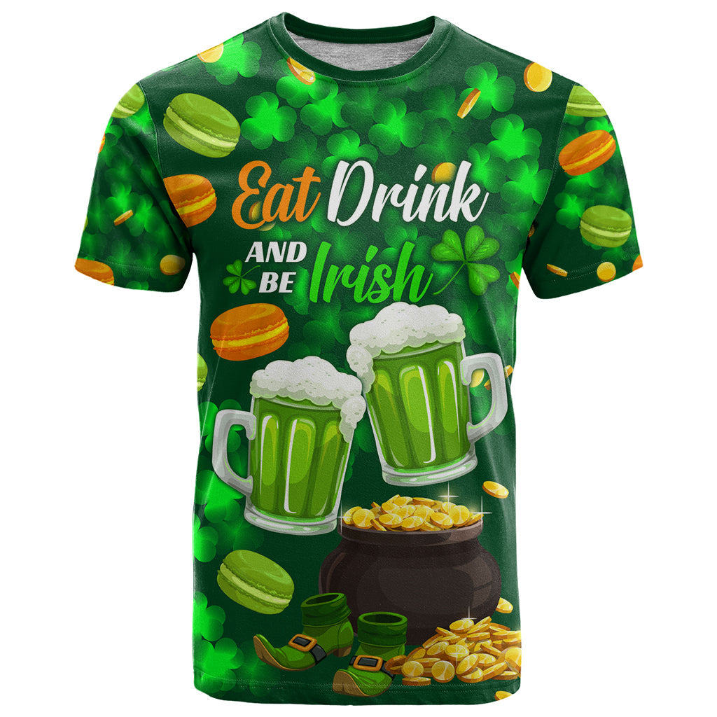 Be Irish St Patricks Day T-Shirt Drink Drank Drunk Graphic Tee
