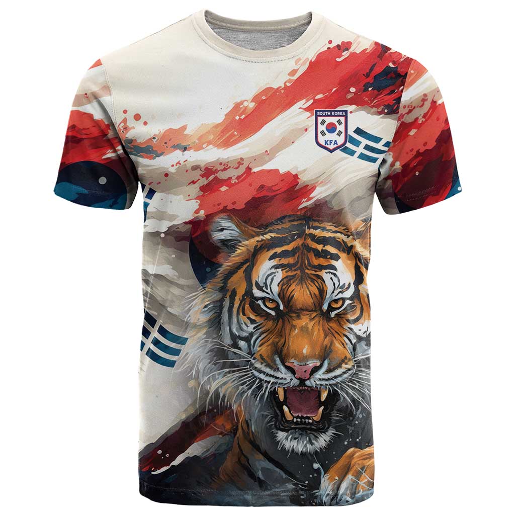 South Korea Football Champions T-Shirt Tigers of Asia Graphic Tee