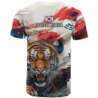 South Korea Football Champions T-Shirt Tigers of Asia Graphic Tee