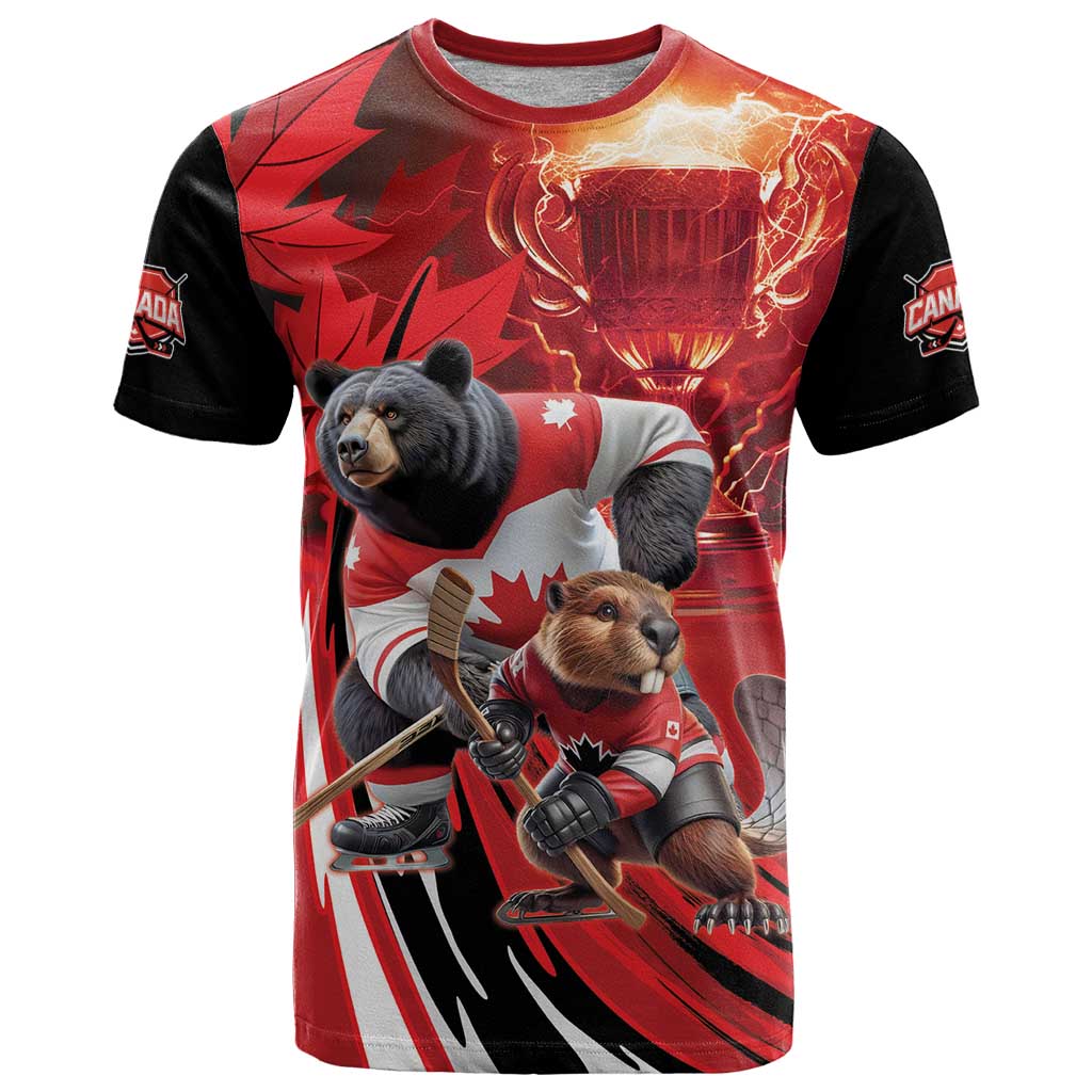 Canada Ice Hockey Champions Personalized T-Shirt Proud Member of the Eh Team Graphic Tee
