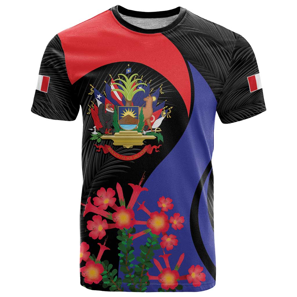 Peru Coat of Arms T-Shirt First Version 1821 - 1825 Graphic Tee