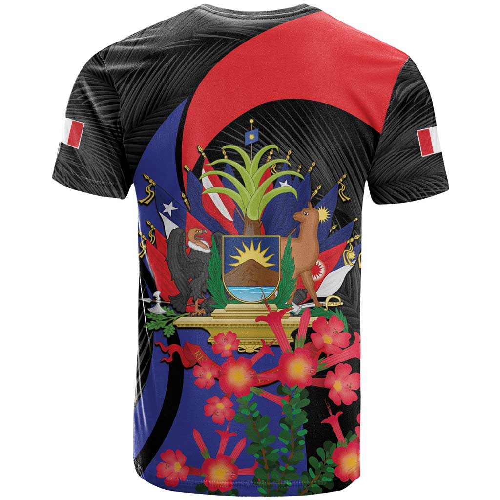 Peru Coat of Arms T-Shirt First Version 1821 - 1825 Graphic Tee
