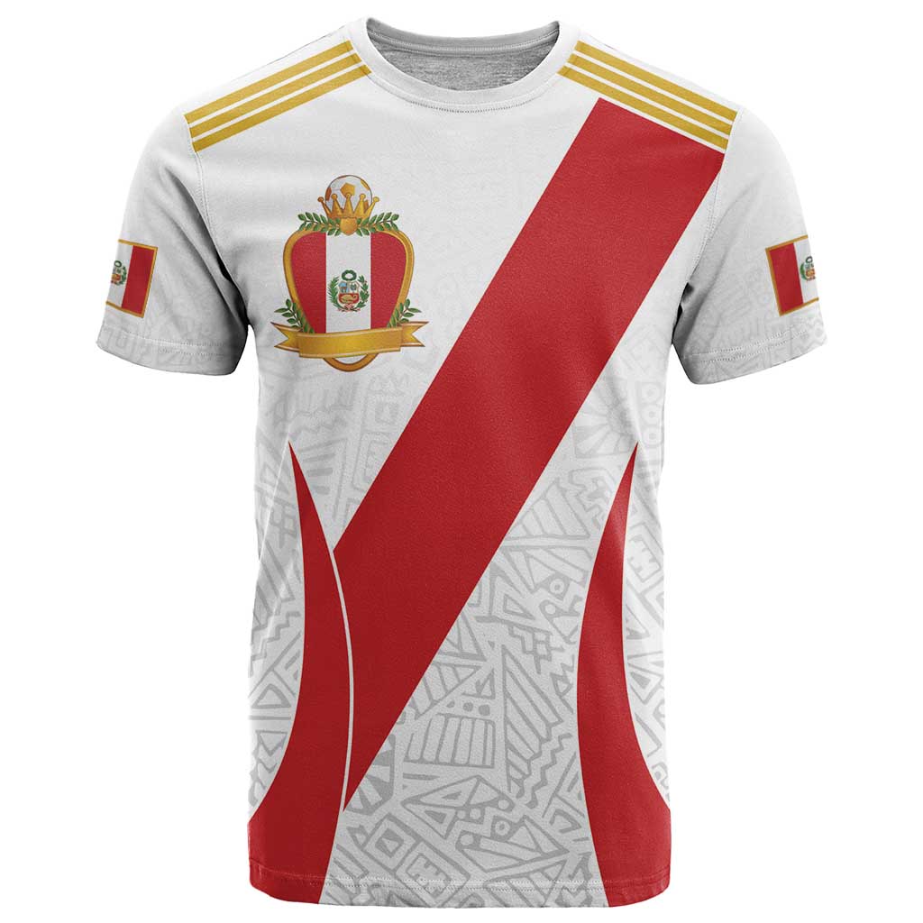 Peru Football Custom T-Shirt La Bicolor Arriba Peru Graphic Tee