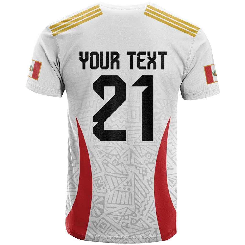 Peru Football Custom T-Shirt La Bicolor Arriba Peru Graphic Tee