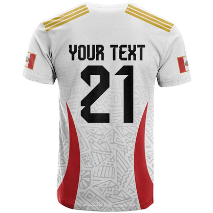 Peru Football Custom T-Shirt La Bicolor Arriba Peru Graphic Tee
