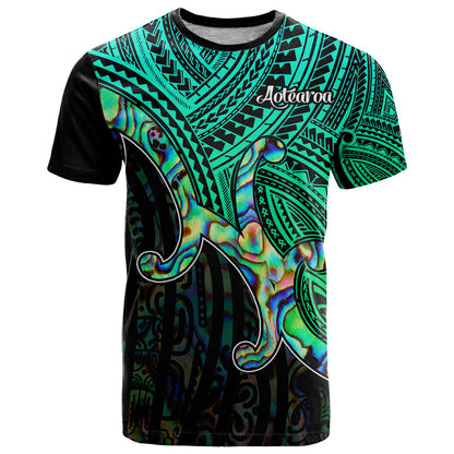 Maori T-Shirt Aotearoa Papua Shell with Tribal Pattern Graphic Tee