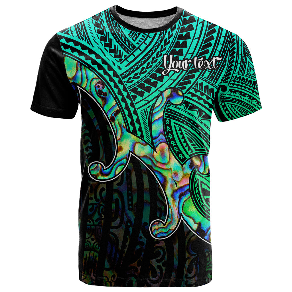 Aotearoa Polynesian T-Shirt with Maori Koru Blue Graphic Tee