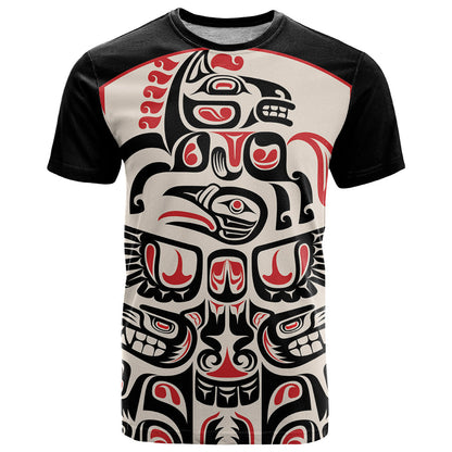 Personalized Canada Indigenous Haida Art T-Shirt Graphic Tee