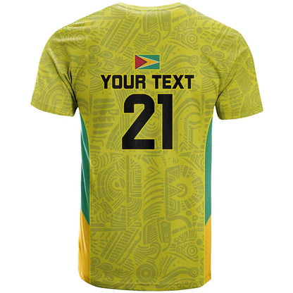 Golden Jaguars Football Custom T-Shirt Proud of Guyana Graphic Tee