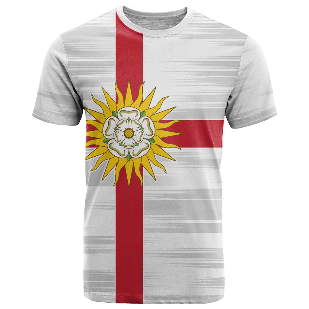 Yorkshire Heritage Personalized T-Shirt West Yorkshire White Rose Graphic Tee