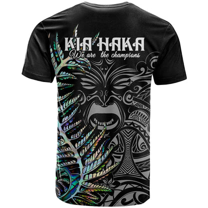 New Zealand Rugby T-Shirt NZ Black Fern Champions History With Papua Shell Graphic Tee