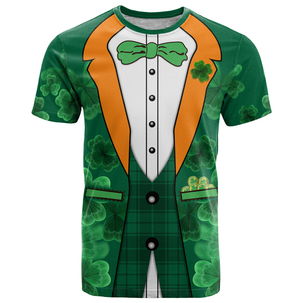 Happy St Patricks Day We Wear Green Suit T-Shirt Graphic Tee