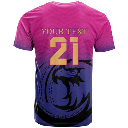 Custom UAE Cricket T-Shirt United Arab Emirates Falcon Sporty Pattern Graphic Tee