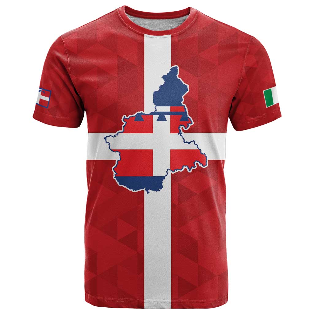 Personalized Italy Piedmont T-Shirt Inspiration Flags Style Graphic Tee