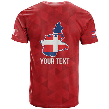 Personalized Italy Piedmont T-Shirt Inspiration Flags Style Graphic Tee