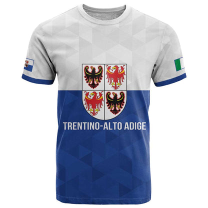 Personalized Italy Trentino-Alto Adige T-Shirt Inspiration Flags Style Graphic Tee