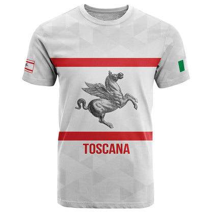 Personalized Italy Tuscany Pegasus Rampant T-Shirt Inspiration Flags Style Graphic Tee