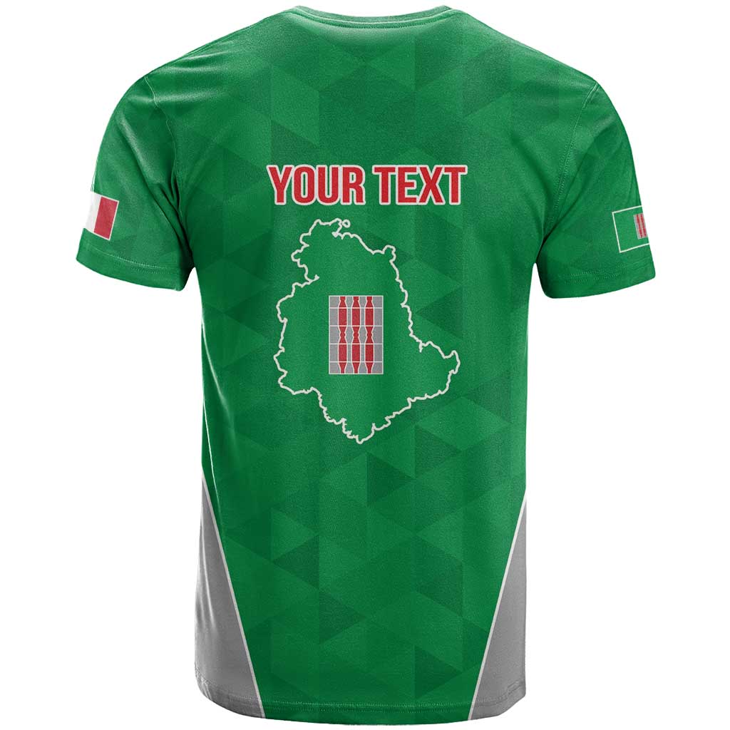 Personalized Italy Umbria T-Shirt Inspiration Flags Style Graphic Tee
