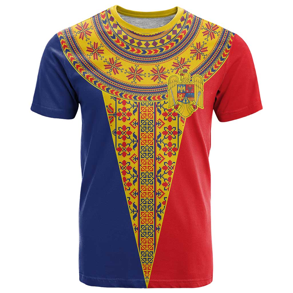 Romania Traditional Embroidery Pattern T-Shirt Graphic Tee