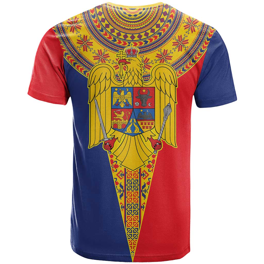 Romania Traditional Embroidery Pattern T-Shirt Graphic Tee