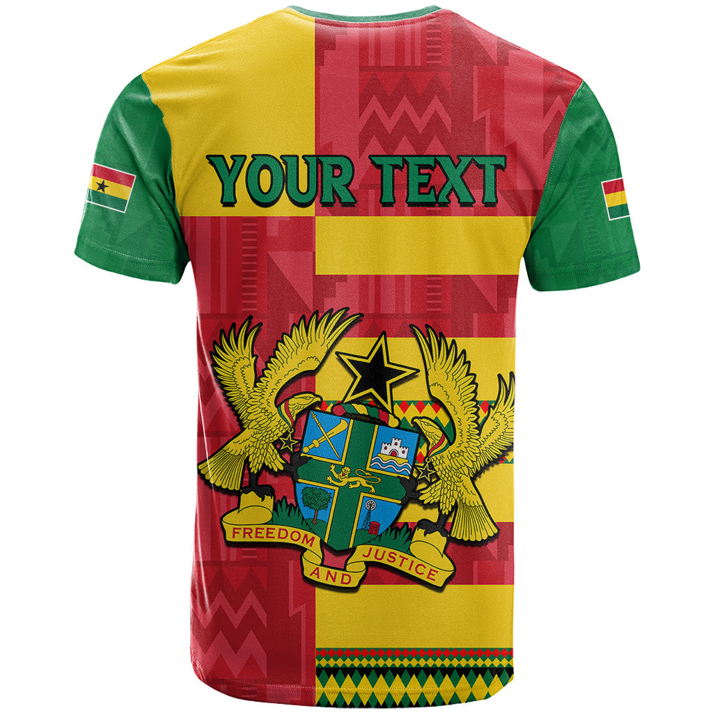 Custom Ghana T-Shirt Republic Day - African Kitenge Style Graphic Tee