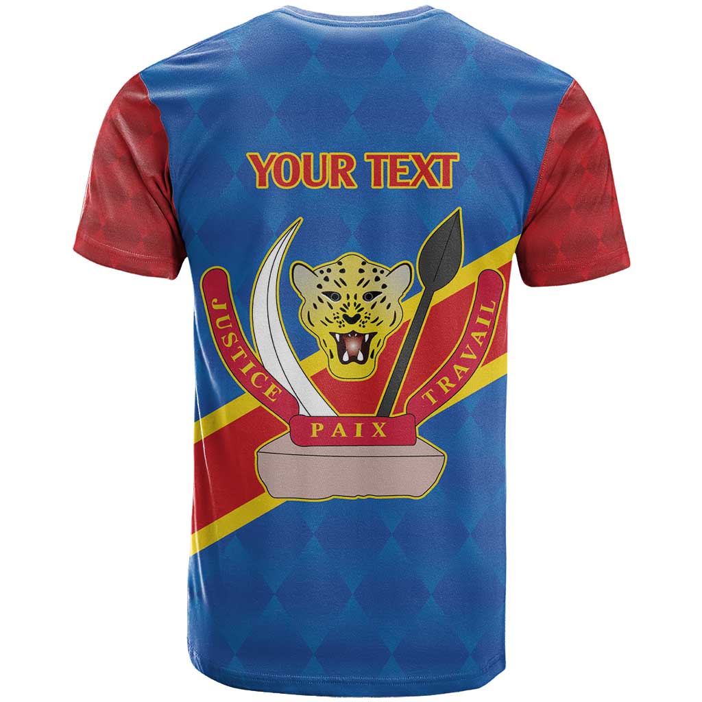 Democratic Republic of the Congo Personalized T-Shirt Flag Style Graphic Tee