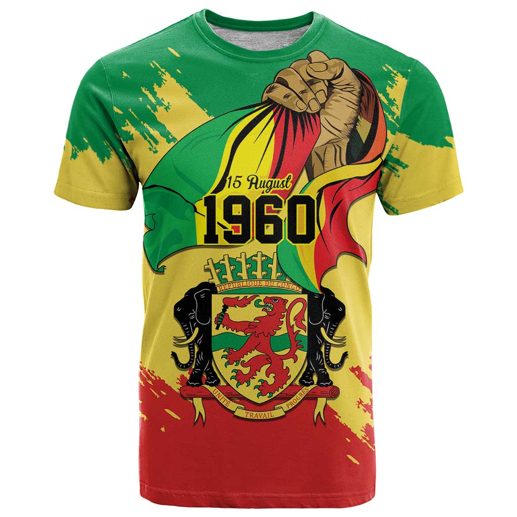 Republic of The Congo Independence Day Personalized T-Shirt Congo-Brazzaville Since 1960 Graphic Tee