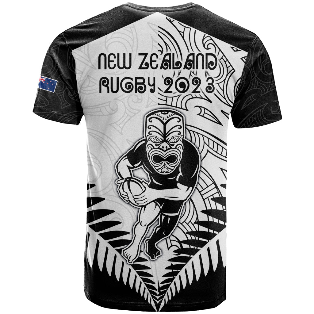 New Zealand Rugby T-Shirt Proud Aoteroa Stylised Maori Koru Graphic Tee