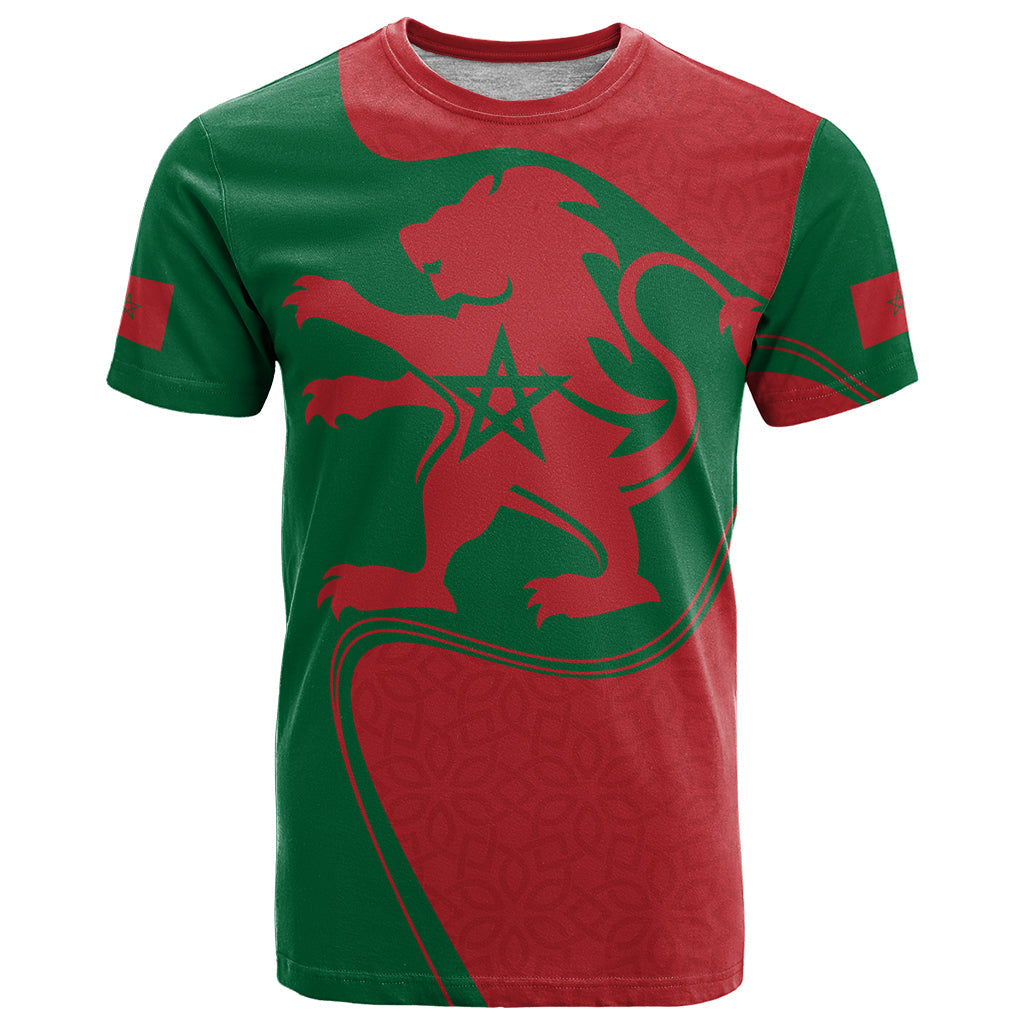 Morocco Proclamation Day With Flag Color T-Shirt Graphic Tee