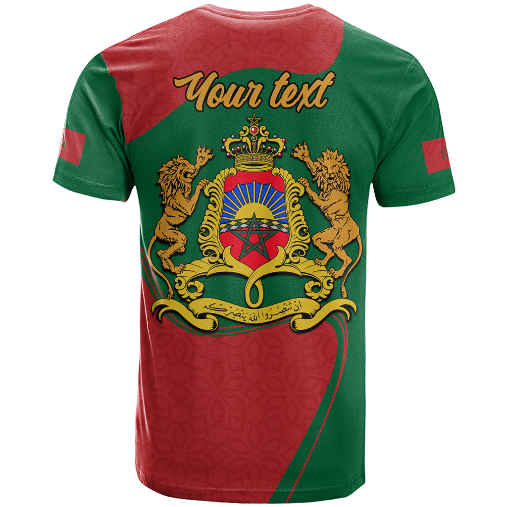 Morocco Proclamation Day With Flag Color T-Shirt Graphic Tee