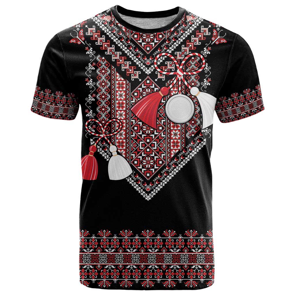 Martenitsa Martisor Day T-Shirt Traditional Romanian Folk Art Graphic Tee