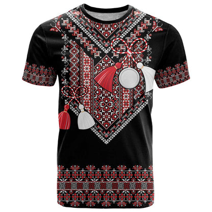 Martenitsa Martisor Day T-Shirt Traditional Romanian Folk Art Graphic Tee
