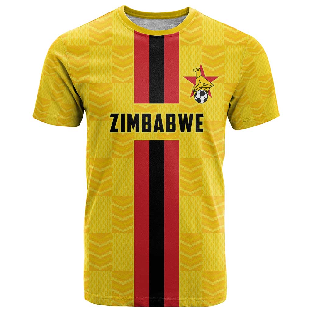 Zimbabwe Football Custom T-Shirt The Warriors with Zimbabwe Bird Graphic Tee
